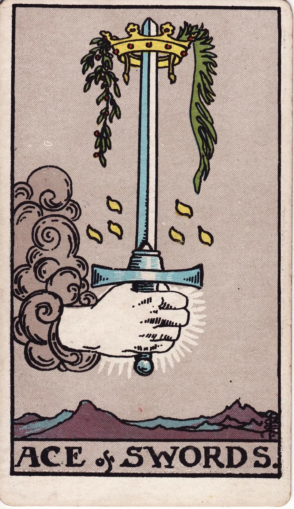 ไพ่ เอซดาบ (Ace of Swords)
