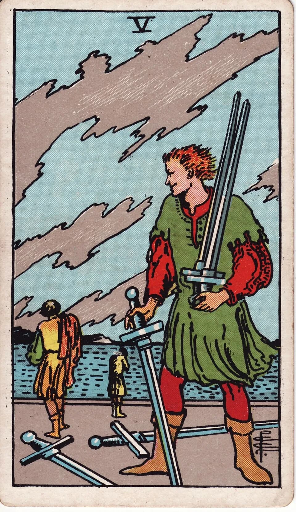ไพ่ ห้าดาบ (Five of Swords)