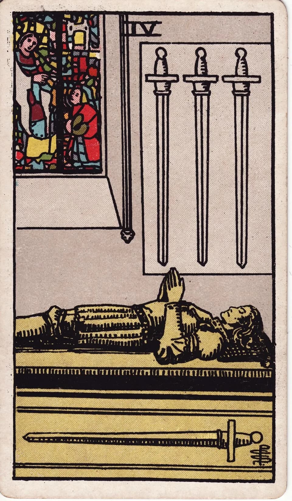ไพ่ สี่ดาบ (Four of Swords)