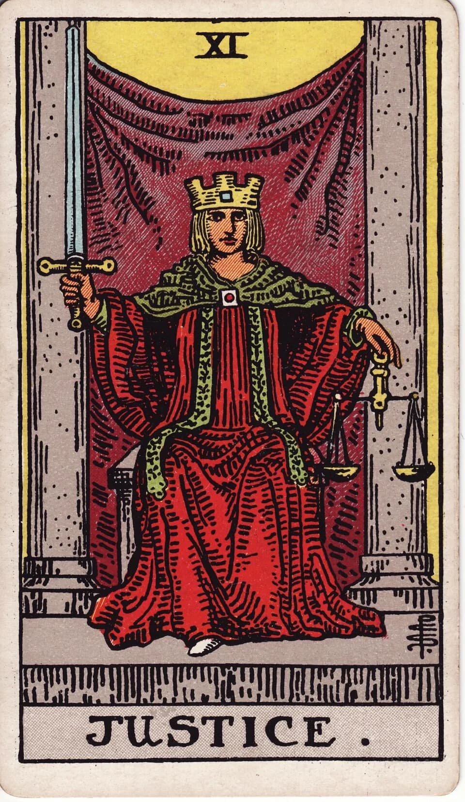 ไพ่ ความยุติธรรม (Justice)