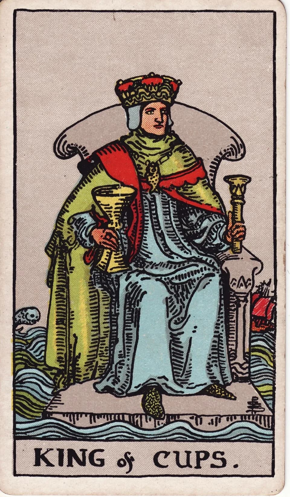 ไพ่ ราชาถ้วย (King of Cups)