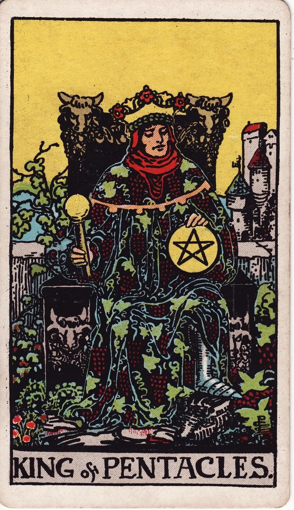 ไพ่ ราชาเหรียญ (King of Pentacles)