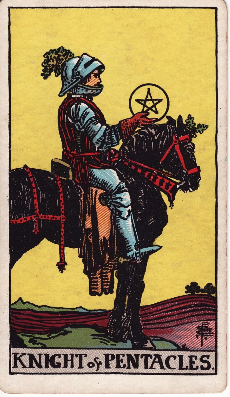 ไพ่ อัศวินเหรียญ (Knight of Pentacles)