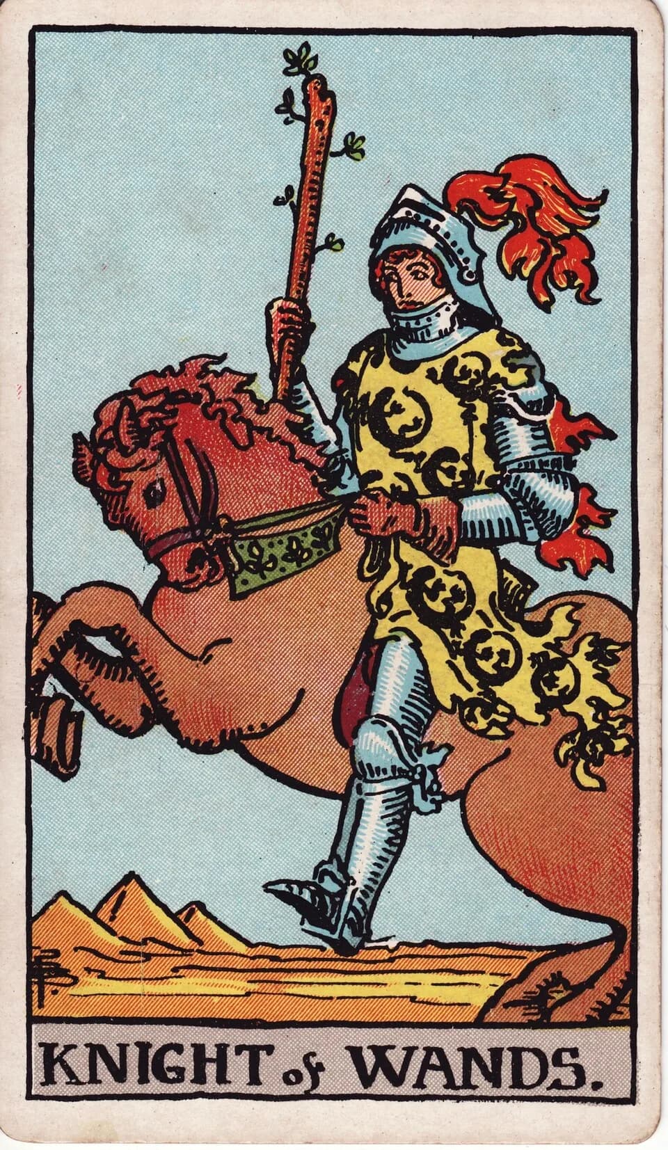 ไพ่ อัศวินไม้เท้า (Knight of Wands)