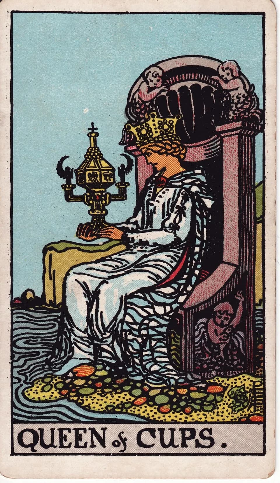 ไพ่ ราชินีถ้วย (Queen of Cups)