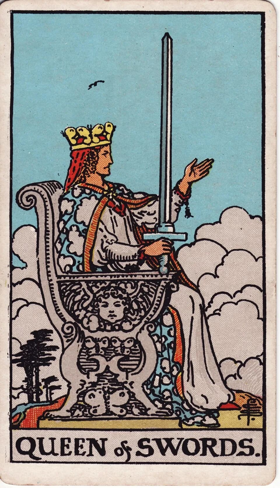 ไพ่ ราชินีดาบ (Queen of Swords)