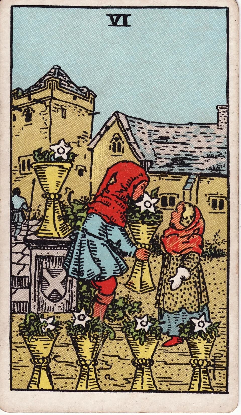 ไพ่ หกถ้วย (Six of Cups)